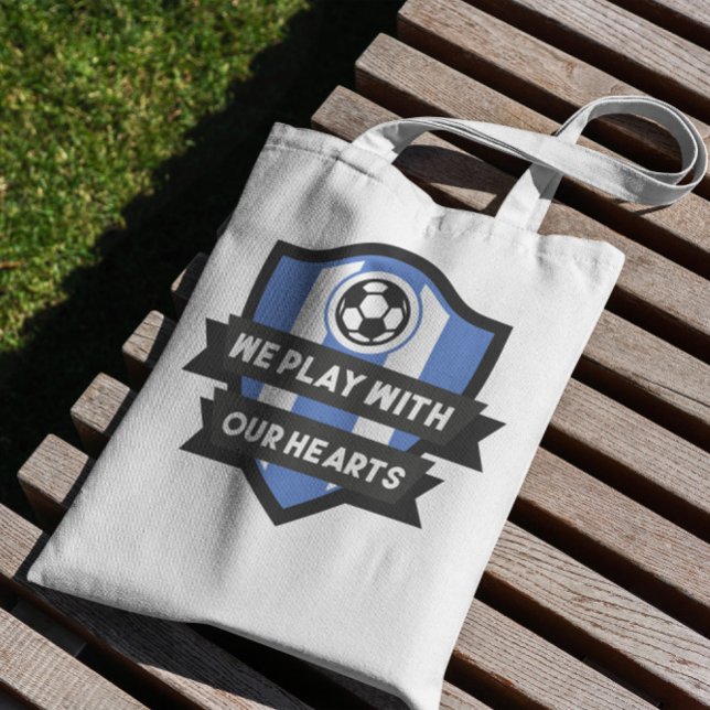 Bolsa Tote Crachá de futebol (Criador carregado)