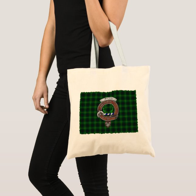 Bolsa Tote Crachá MacArthur Clan Tartan (Frente (produto))
