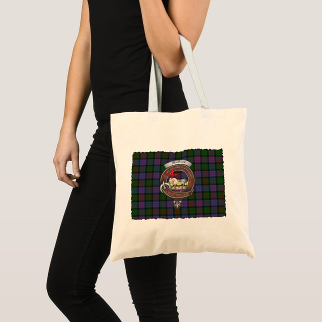 Bolsa Tote Crachá MacDonald Clan Tartan (Frente (produto))