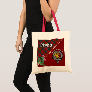 Bolsa Tote Crachá Nicolson Clan & Tartan