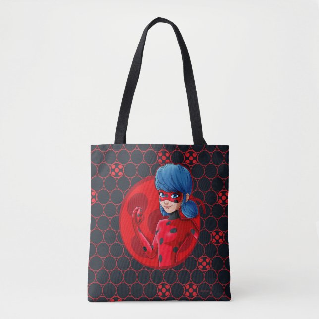 Bolsa Tote Crachá Vermelho Ladybug (Frente)
