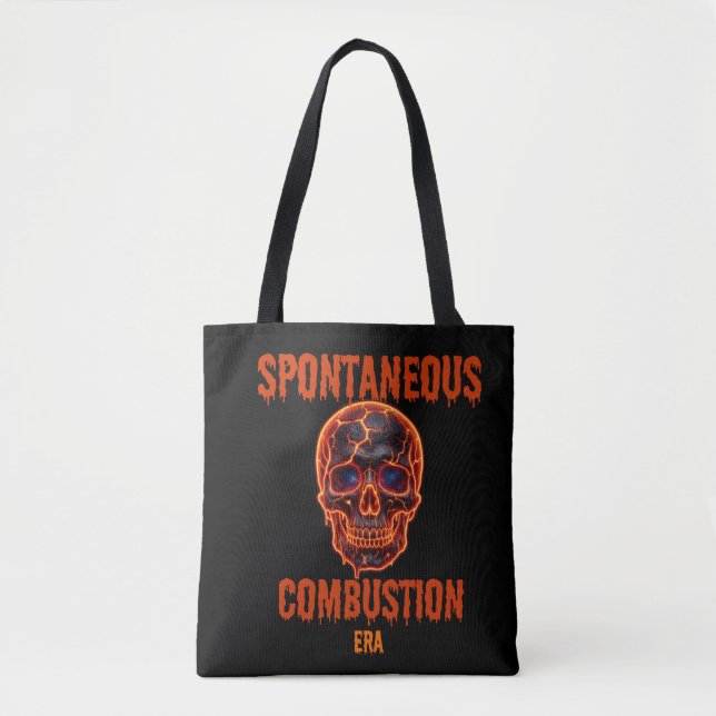 Bolsa Tote Crânio da Era da Combustão Espontânea (Frente)