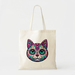 Bolsa Tote Crânio de Açúcar Colorido
