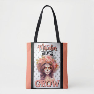 Bolsa Tote Crânio de Açúcar Rosa_Crescer