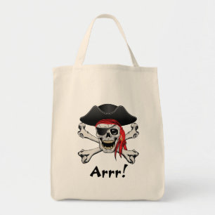Bolsa Tote Crânio do pirata