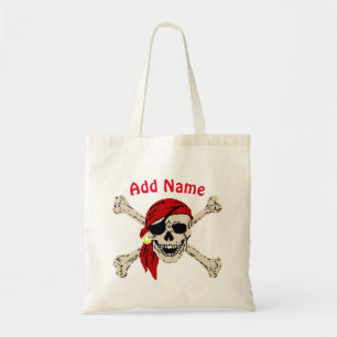 Bolsa Tote Crânio e espadas piratas, Jolly Roger Mini Tote Ba