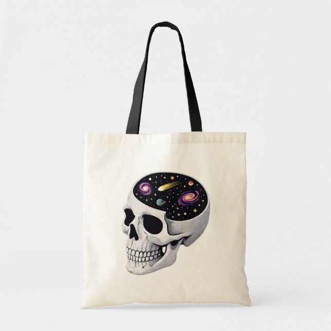 Bolsa Tote Crânio Espacial (Frente)