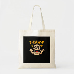 Bolsa Tote Crânio F-Caw-F de Halloween