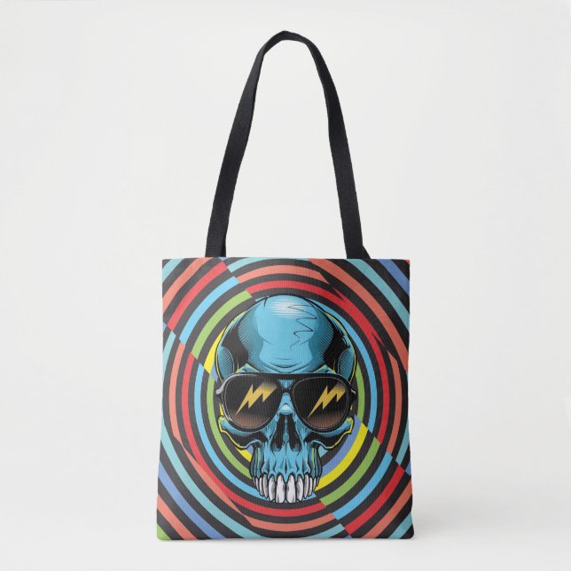 Bolsa Tote Crânio Funky Hipnótico 02 (Frente)