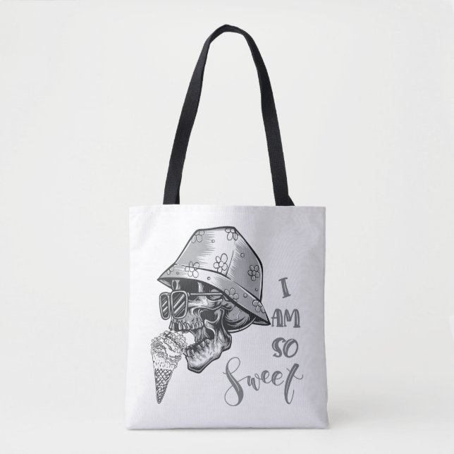 Bolsa Tote Crânio Gelado (Frente)