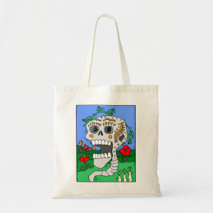 Bolsa Tote Crânio pintado