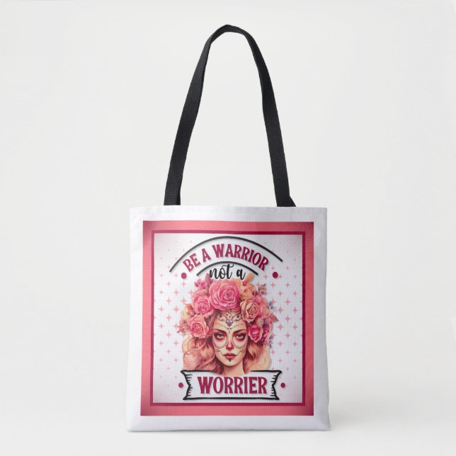Bolsa Tote Crânio rosa e Bonito (Frente)