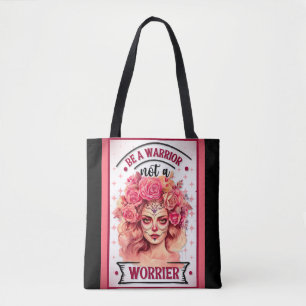 Bolsa Tote Crânio rosa e Bonito
