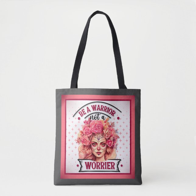 Bolsa Tote Crânio rosa e Bonito (Frente)