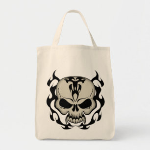 Bolsa Tote Crânio Tribal