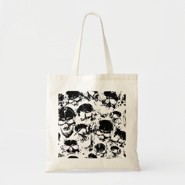 Bolsa Tote crânios de moagem impressão (Frente)
