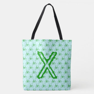 Bolsa Tote Crânios de Vintage e Crossbones