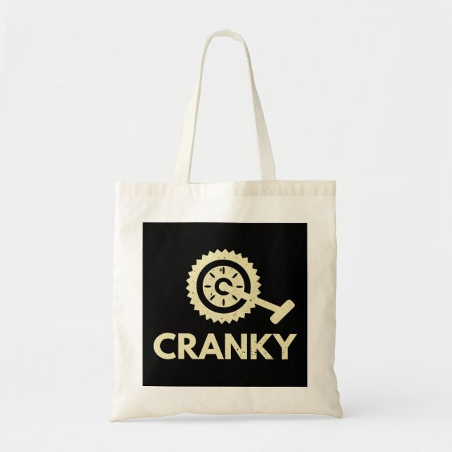 Bolsa Tote Cranky / Bicicleta/ Ciclista (Frente)