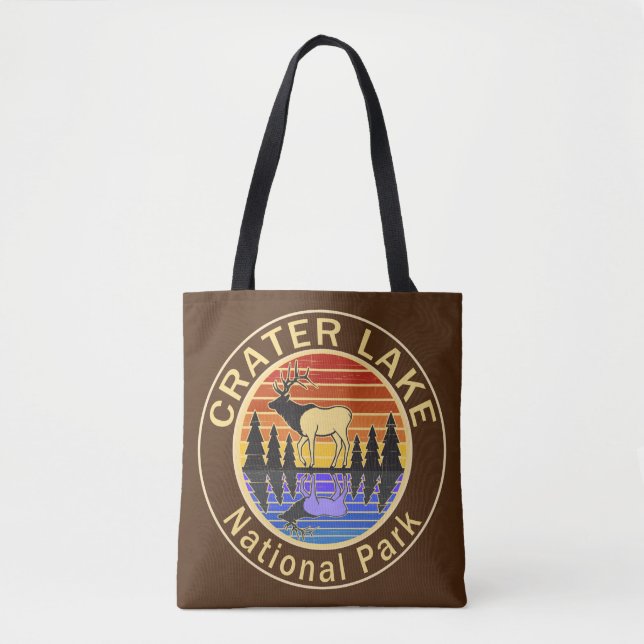 Bolsa Tote Crater Lake National Park Elk T-Shirt (Frente)