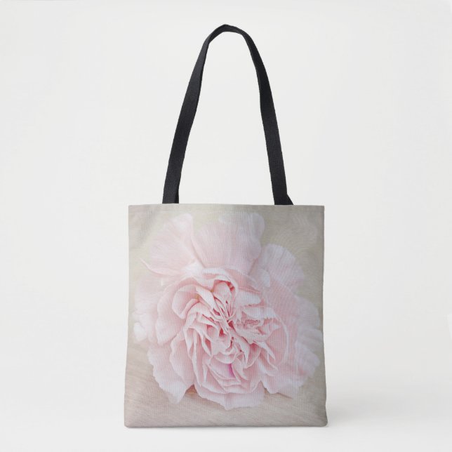 Bolsa Tote Cravo cor-de-rosa bonito toda sobre - imprima a (Frente)