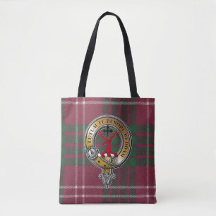 Bolsa Tote Crawford Tartan e Crachá