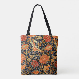 Bolsa Tote Cray, um design de colheita William Morris