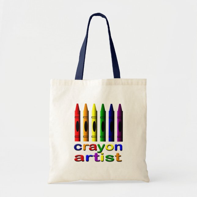 Bolsa Tote Crayon Artist Tote Bag (Frente)