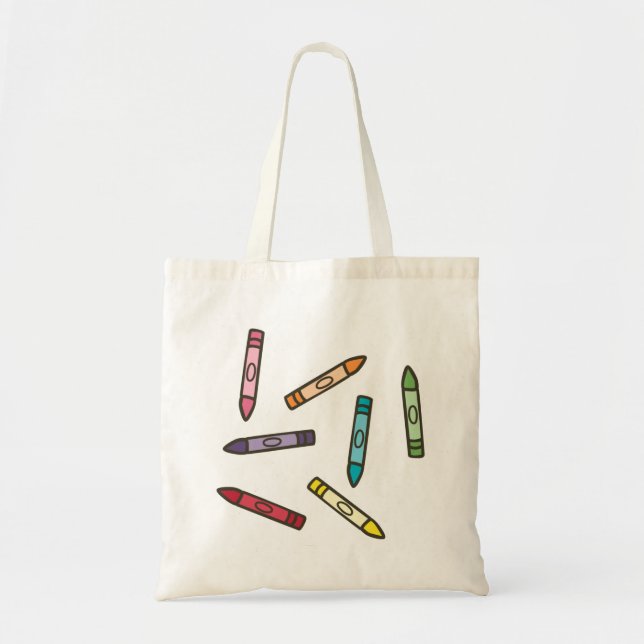 Bolsa Tote Crayons de Cores (Frente)
