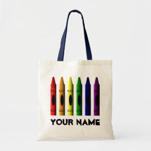Bolsa Tote Crayons Name Modelo Crayon Tote Bag