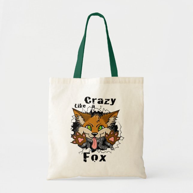 Bolsa Tote crazyfoxtee (Frente)