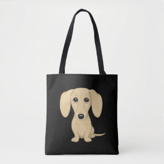 Bolsa Tote Cream Short Haired Dachshund Wiener Dog Lover