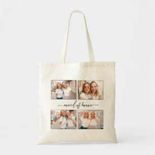 Bolsa Tote Create Personalized Photo Collage Maid of Honor