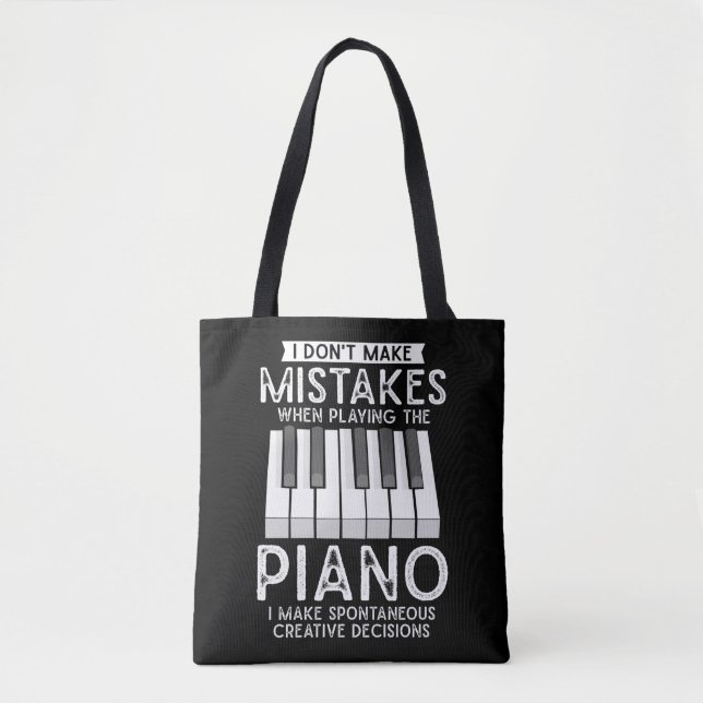 Bolsa Tote Creative Pianista Witty Piano Musical Lover (Frente)