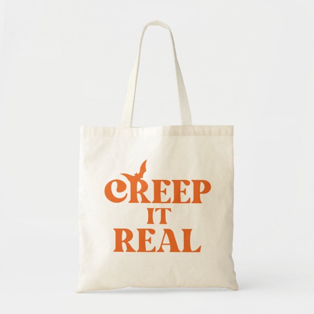 Bolsa Tote Creep It Real Fall Halloween Tote (Frente)
