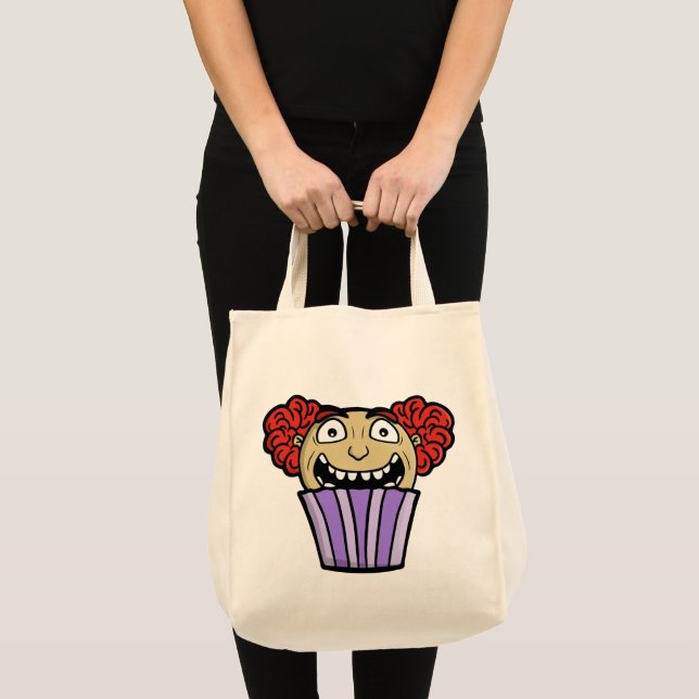 Bolsa Tote Creepy Cupcake Clown (Frente (produto))