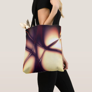 Bolsa Tote Creme bege queimado sob linha brilhante parece cor