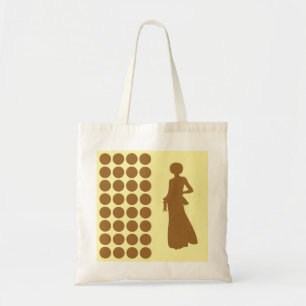 Bolsa Tote Creme de açúcar castanho Pontos neutros moda Silho