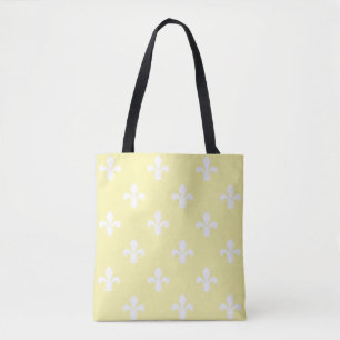 Bolsa Tote Creme de Algodão do Sul Fleur de Lys