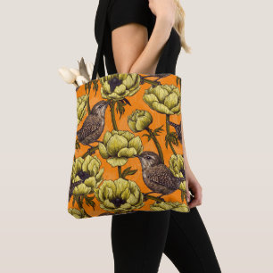 Bolsa Tote Crenças no jardim de anêmonas amarelo
