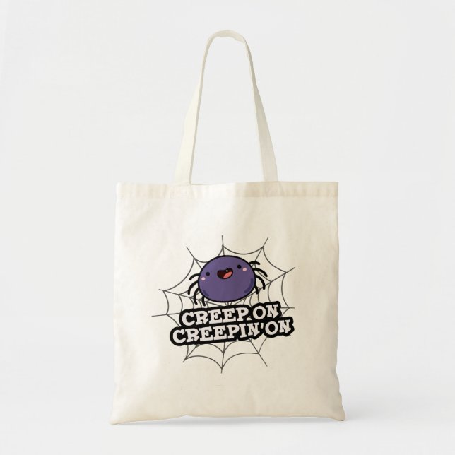 Bolsa Tote Crepim Em Aranha Funny Positiva (Frente)