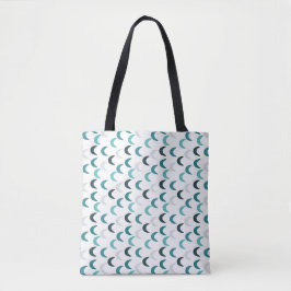 Bolsa Tote Crescentes de Agato Azul