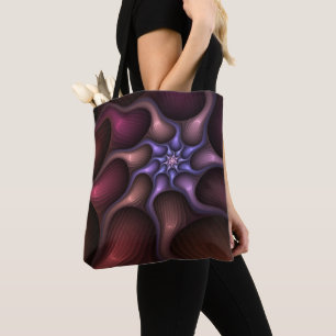 Bolsa Tote Crescimento mágico - Fractal Abstrato moderno col