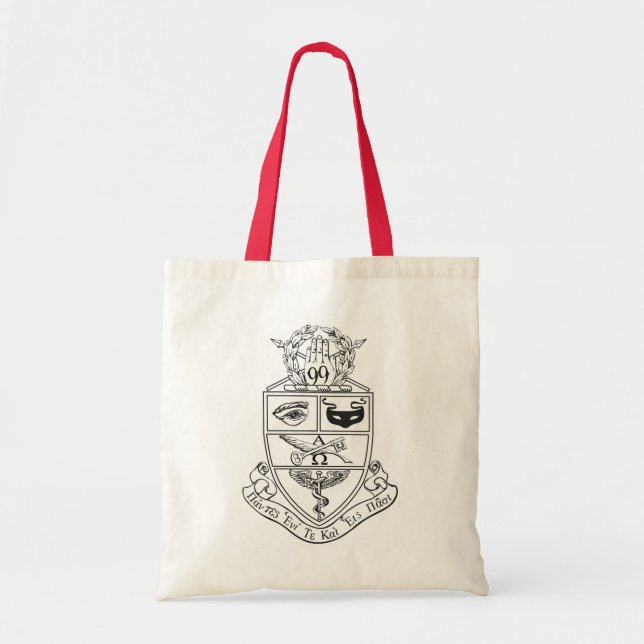 Bolsa Tote Crest da Kappa Psi (Frente)