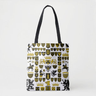 Bolsa Tote Crestos herálsecos, designs simbólicos.