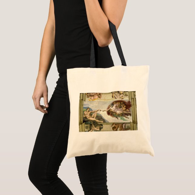 Bolsa Tote Criação de Adão de Michelangelo (Frente (produto))