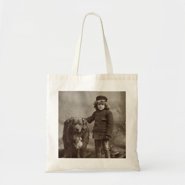 Bolsa Tote Criança com cão, C1885 (Frente)