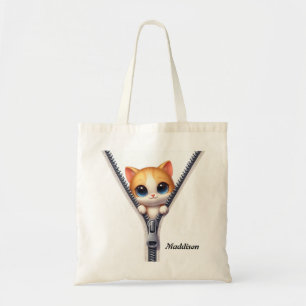 Bolsa Tote Crianças Cuja Gata É Espelhada