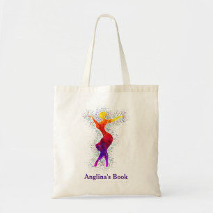 Bolsa Tote Crianças dançarinas nomeadas biblioteca Tote Bag