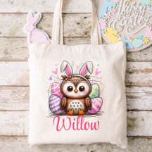 Crianças de páscoa Nome Raparigas Bunny Owl