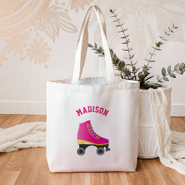 Bolsa Tote Crianças de patinação do cilindro de Skate rosa